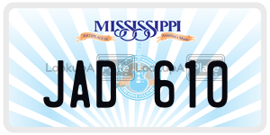 JAD610  license plate in MS