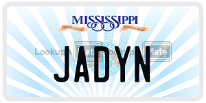 JADYN  license plate in MS