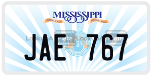 JAE767  license plate in MS