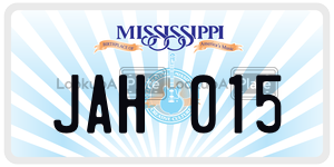 JAH015  license plate in MS