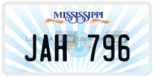 JAH796  license plate in MS