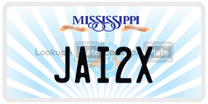 JAI2X  license plate in MS