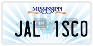 JAL1SCO  license plate in MS