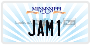 JAM1  license plate in MS