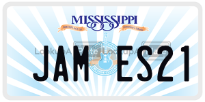 JAMES21  license plate in MS