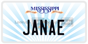 JANAE  license plate in MS