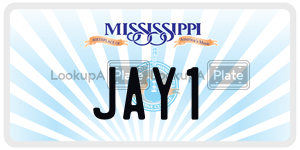 JAY1  license plate in MS
