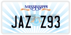 JAZZ93  license plate in MS