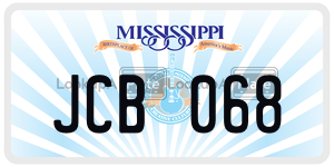 JCB068  license plate in MS