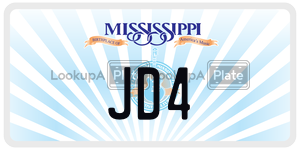JD4  license plate in MS