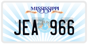 JEA966  license plate in MS