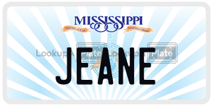 JEANE  license plate in MS