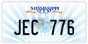 JEC776  license plate in MS