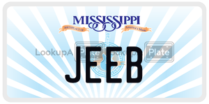 JEEB  license plate in MS
