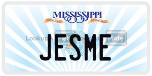 JESME  license plate in MS