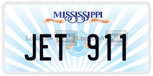JET911  license plate in MS