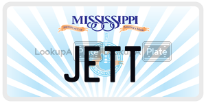 JETT  license plate in MS