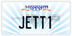 JETT1  license plate in MS