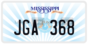 JGA368  license plate in MS