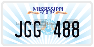 JGG488  license plate in MS