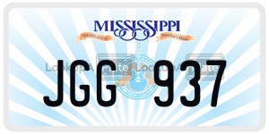 JGG937  license plate in MS