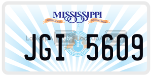 JGI5609  license plate in MS