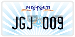 JGJ009  license plate in MS