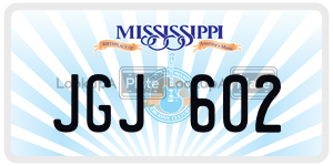 JGJ602  license plate in MS