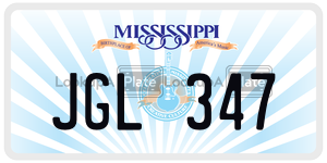 JGL347  license plate in MS