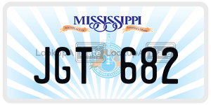 JGT682  license plate in MS