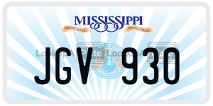 JGV930  license plate in MS