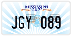 JGY089  license plate in MS