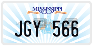 JGY566  license plate in MS