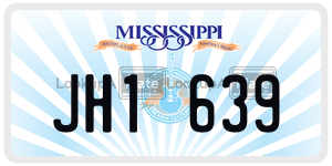 JH1639  license plate in MS