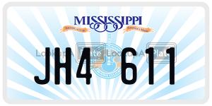 JH4611  license plate in MS