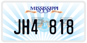 JH4818 license plate in Mississippi