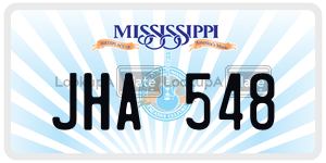 JHA548  license plate in MS