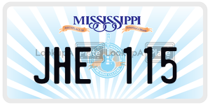 JHE115  license plate in MS