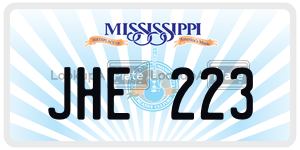 JHE223  license plate in MS