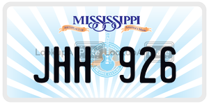 JHH926  license plate in MS