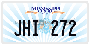 JHI272  license plate in MS