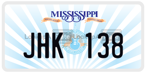 JHK138  license plate in MS