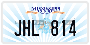 JHL814  license plate in MS