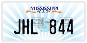 JHL844  license plate in MS