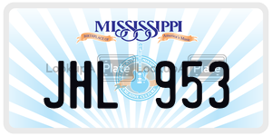 JHL953  license plate in MS