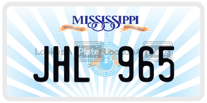 JHL965  license plate in MS