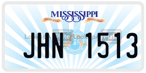 JHN1513  license plate in MS