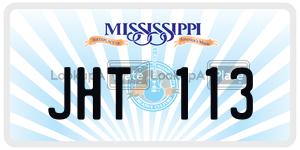 JHT113  license plate in MS