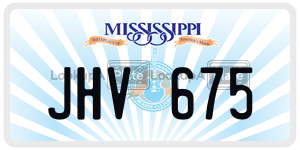JHV675  license plate in MS