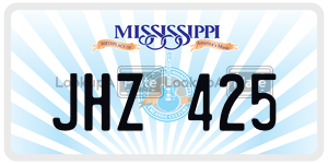 JHZ425  license plate in MS